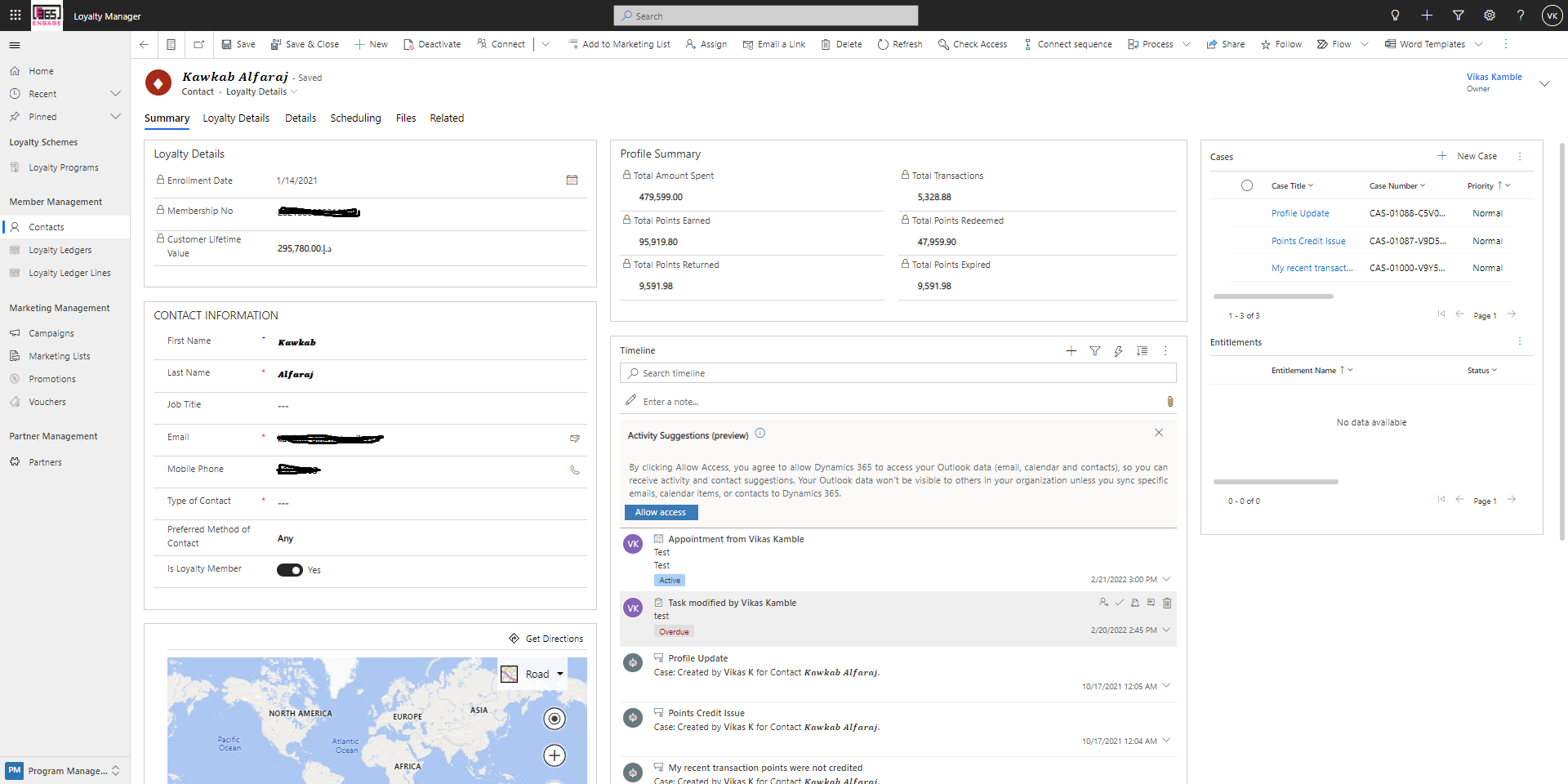 screenshot of Engage 365